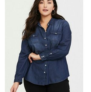Dark Denim Button Up